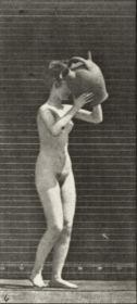 Plate 222 Stooping, lifting a water jar to head and turning — figure reference
